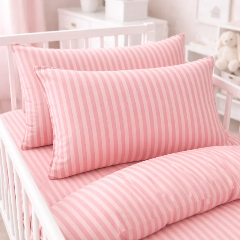 Комплект постельного белья Бязь LITTLE KIDS 17-0607 Stripe Pink - 4