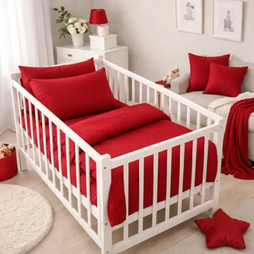 Комплект постельного белья Ranforce Elite LITTLE KIDS 17-0608 Stripe Red