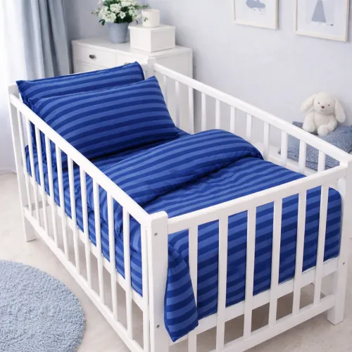 Комплект постельного белья Ranforce Elite LITTLE KIDS 17-0609 Stripe Blue