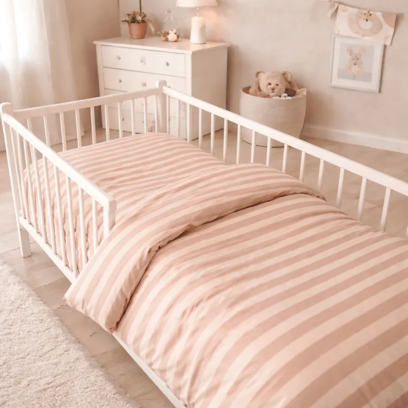 Комплект постельного белья Ranforce Elite BABY 17-0610 Stripe Light Brown Фото - 6