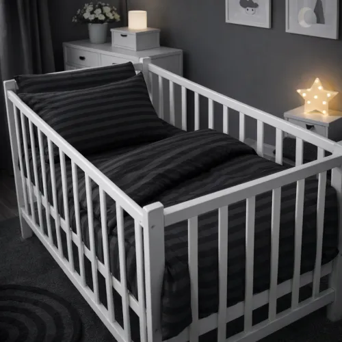 Комплект постельного белья Ranforce Elite LITTLE KIDS 17-0611 Stripe Black