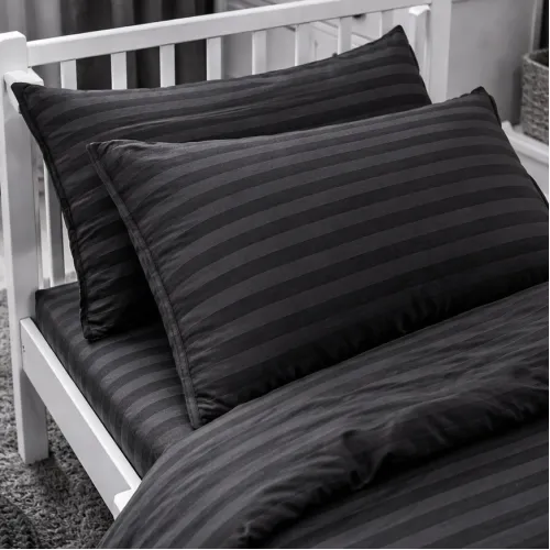 Комплект постельного белья Бязь BABY 17-0611 Stripe Black - 5