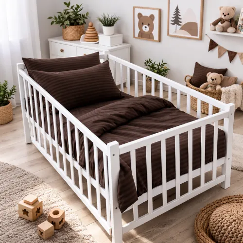 Комплект постельного белья Ranforce Elite LITTLE KIDS 17-0617 Stripe Brown
