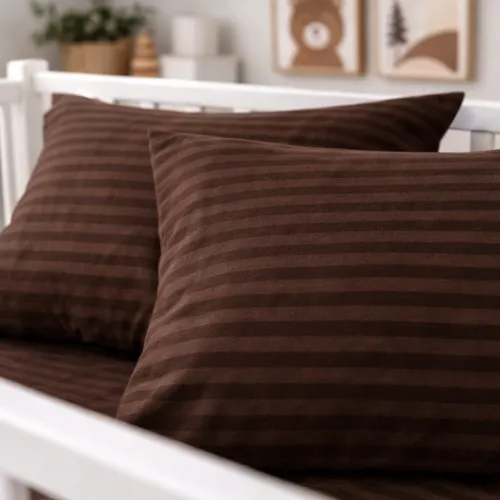 Комплект постельного белья Бязь BABY 17-0617 Stripe Brown - 5