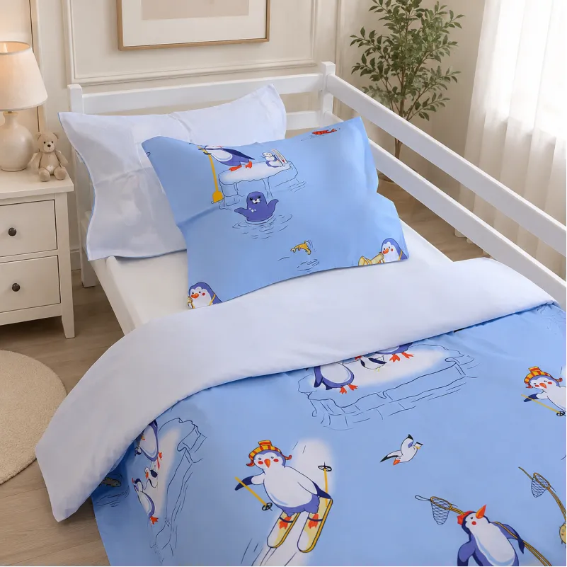 Комплект постельного белья  Бязь JUNIOR 17-0619 Funny penguins