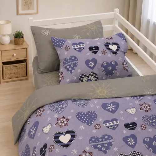Комплект постельного белья Бязь JUNIOR 17-0655 Snowflake