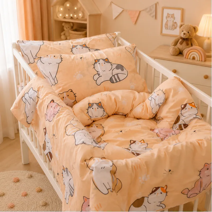 Комплект постельного белья Бязь BABY 17-0665 Cream Kittens