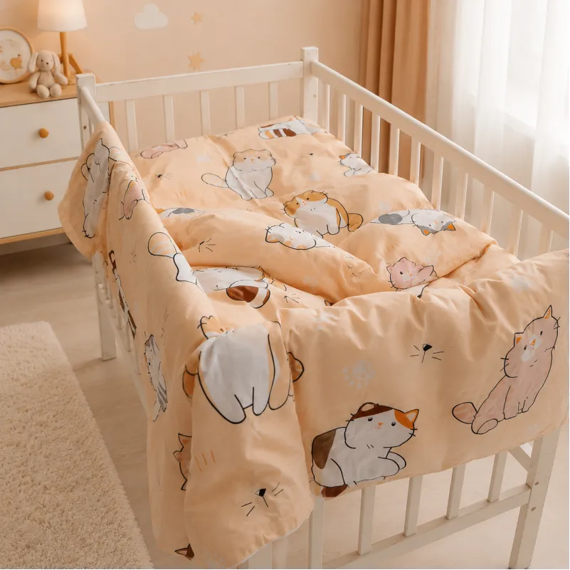 Комплект постельного белья Бязь BABY 17-0665 Cream Kittens Фото - 6