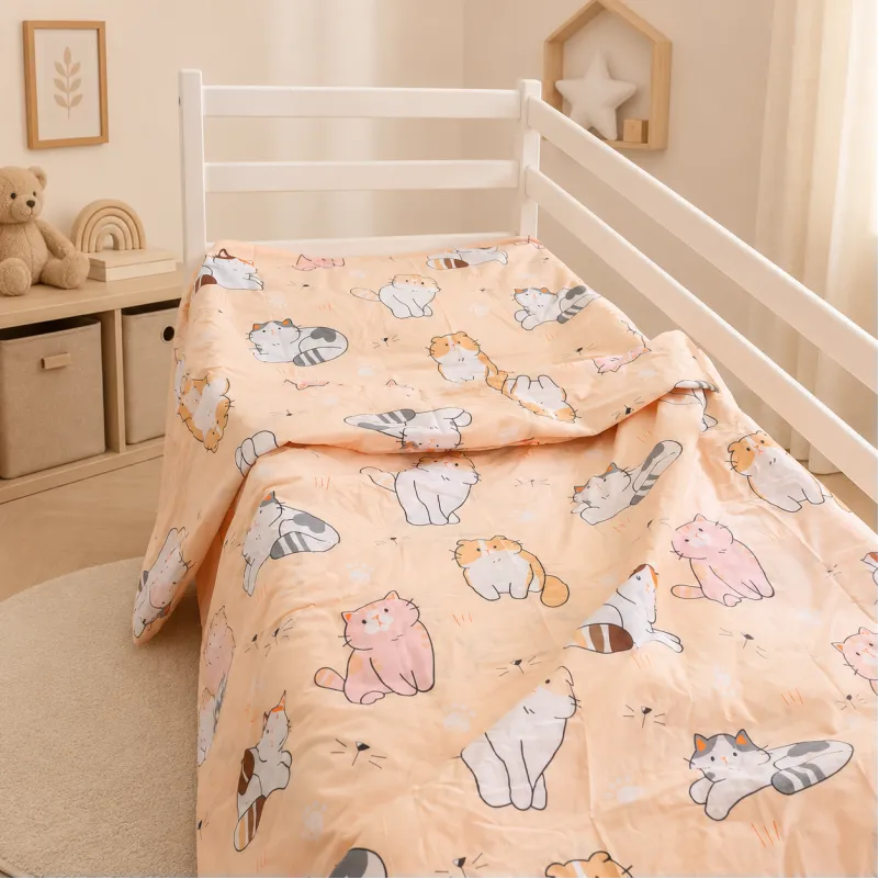 Комплект постільної білизни Ranforce Elite TEENAGER 17-0665 Cream Kittens Фото - 7