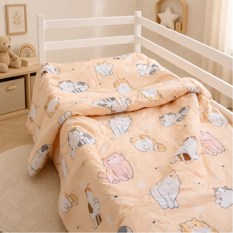 Комплект постельного белья Бязь JUNIOR 17-0665 Cream Kittens Фото - 7