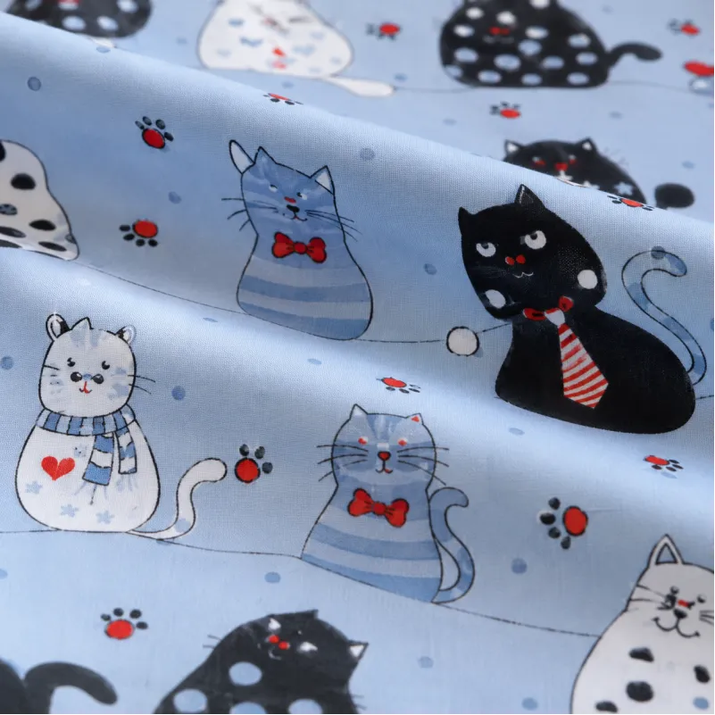 Комплект постельного белья Бязь JUNIOR 17-0671 With Love, Cats Фото - 9