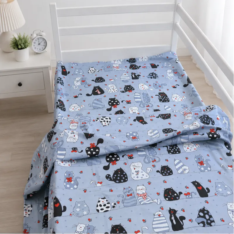 Комплект постельного белья Бязь TEENAGER 17-0671 With Love, Cats Фото - 7