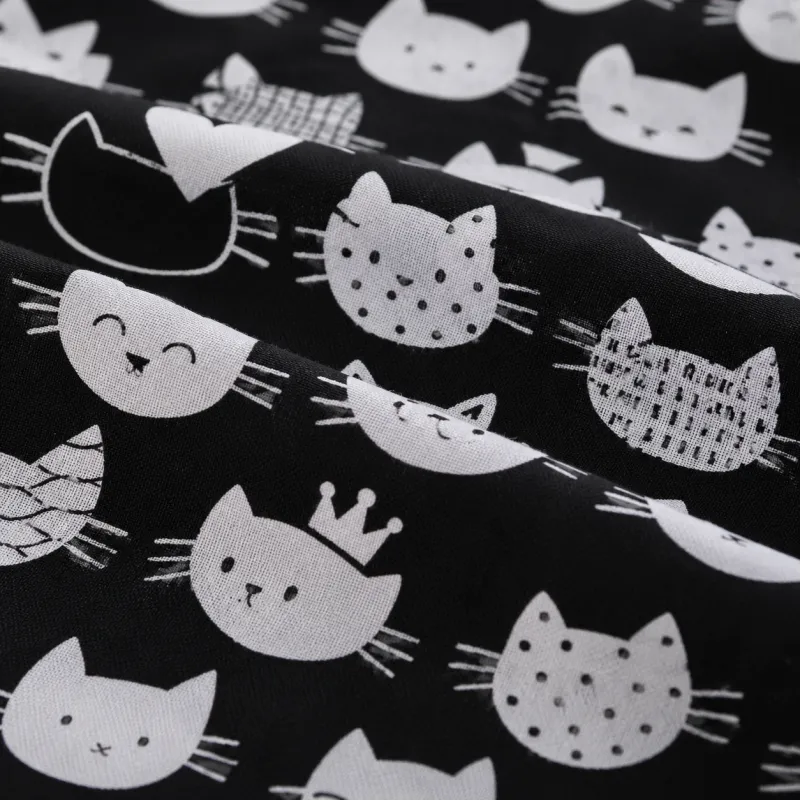 Комплект постельного белья Бязь JUNIOR 17-0673 Monochrome Meows Фото - 9