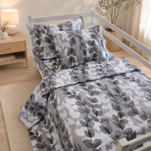 Комплект постельного белья Ranforce Elite TEENAGER 17-0695 Silver Foliage