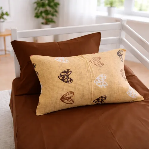 Комплект постільної білизни Бязь JUNIOR 17-0705 Toffee Hearts - 5