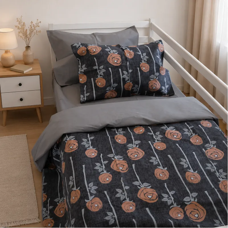Комплект постільної білизни Бязь JUNIOR 17-0706 Silver Petals