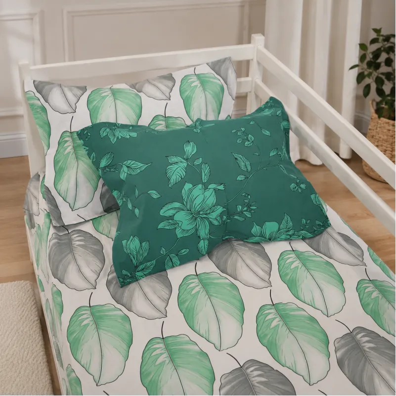 Комплект постельного белья Ranforce Elite TEENAGER 17-0718 Emerald Foliage Фото - 6