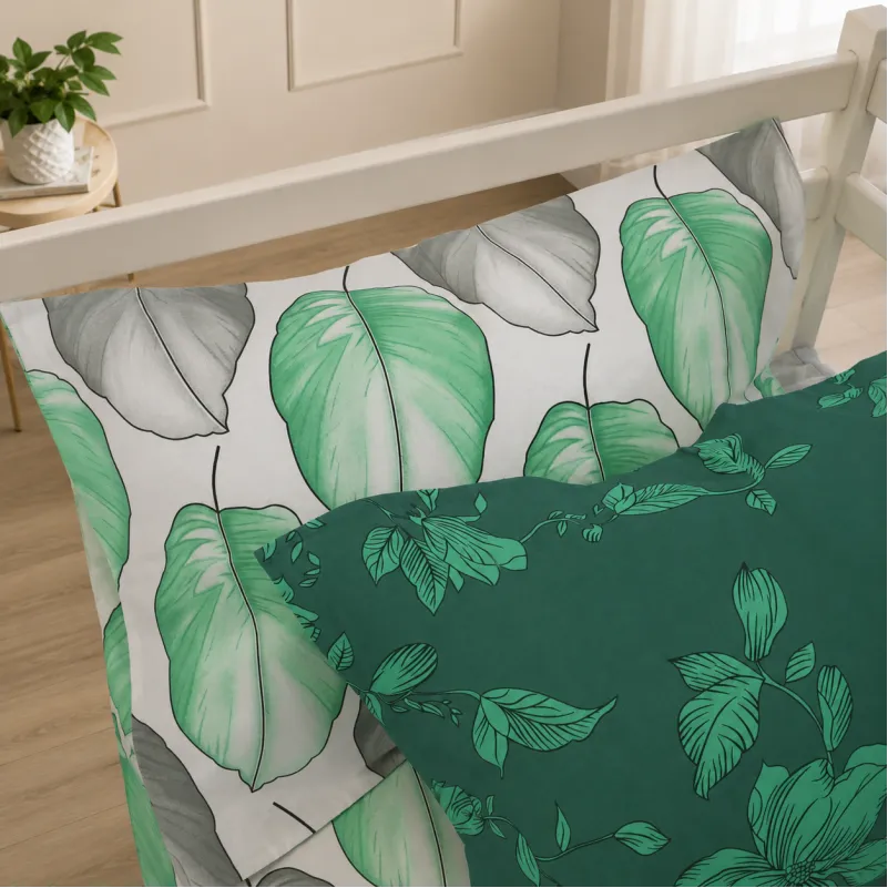 Комплект постельного белья Ranforce Elite TEENAGER 17-0718 Emerald Foliage Фото - 7