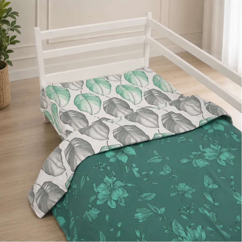 Комплект постельного белья Ranforce Elite TEENAGER 17-0718 Emerald Foliage Фото - 8