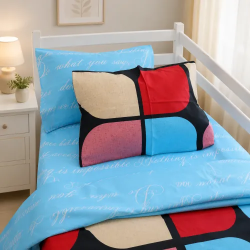 Комплект постельного белья Ranforce Elite TEENAGER 17-0747 Turquoise Details - 5