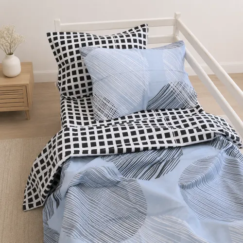Комплект постельного белья Бязь TEENAGER 17-0748 Circles in Checks