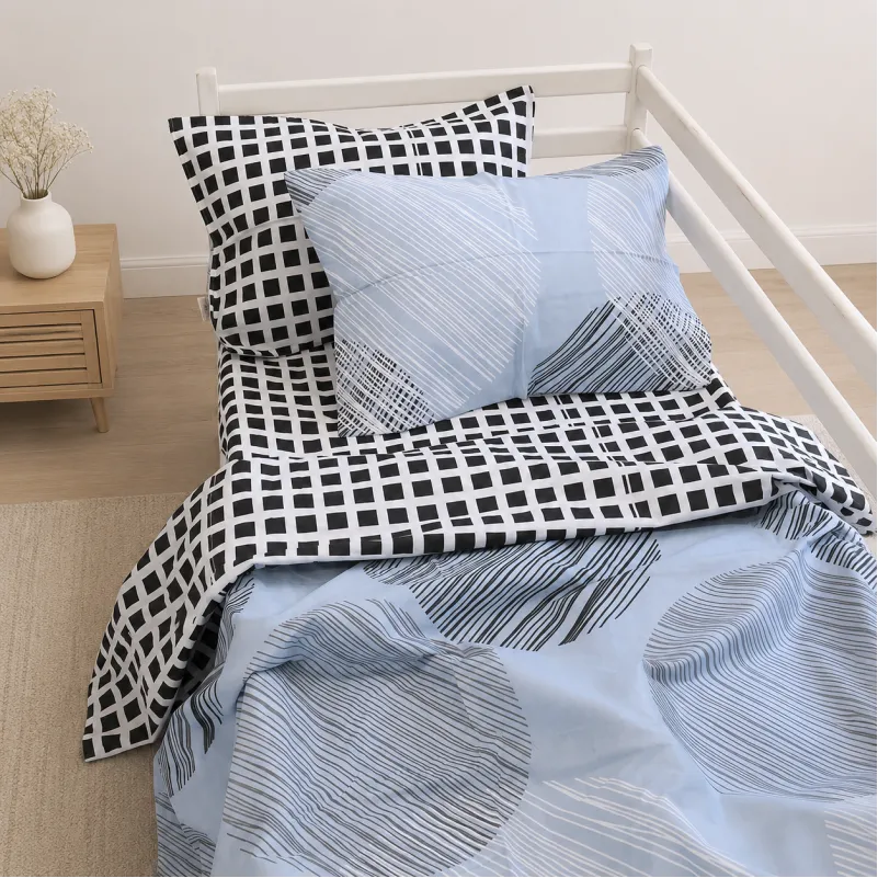 Комплект постельного белья Бязь TEENAGER 17-0748 Circles in Checks