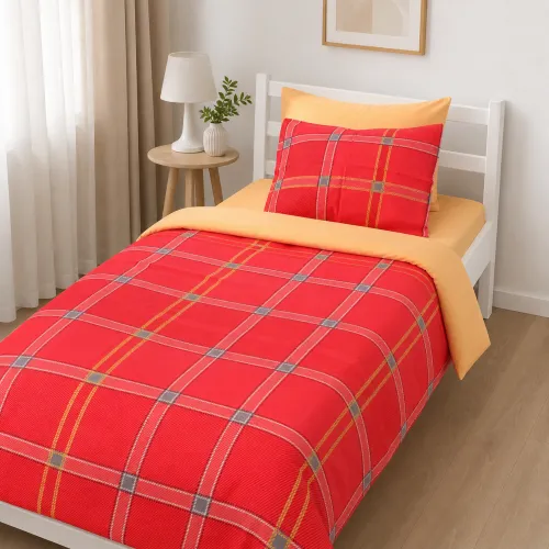 Комплект постельного белья Бязь TEENAGER 17-0765 Checkered red