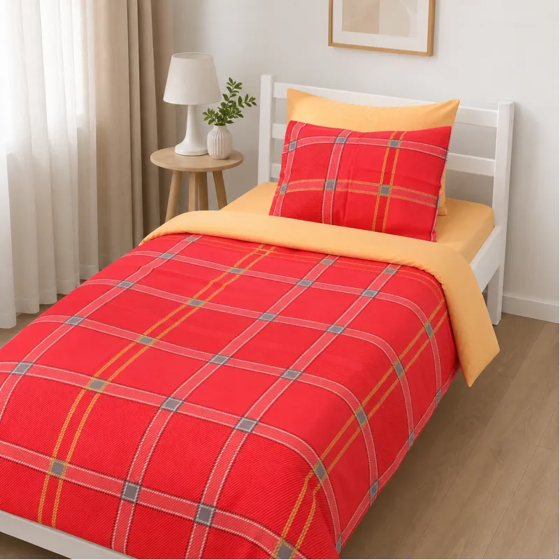 Комплект постільної білизни Бязь TEENAGER 17-0765 Checkered red