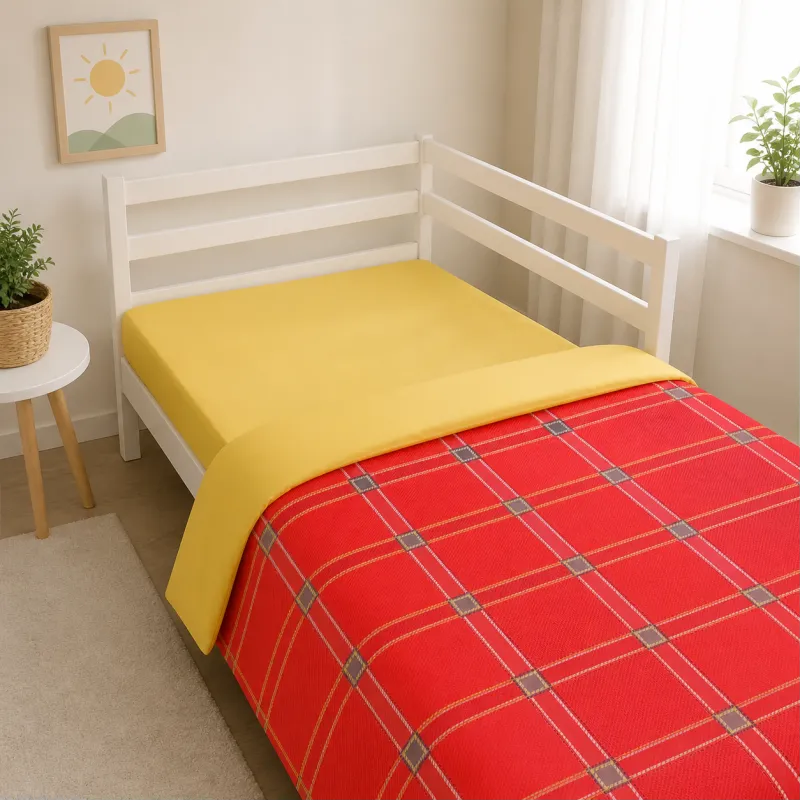 Комплект постільної білизни Бязь TEENAGER 17-0765 Checkered red - 4