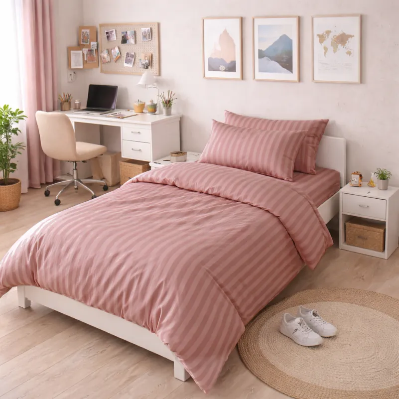 Комплект постельного белья Ranforce Elite TEENAGER 17-0773 Nude stripes