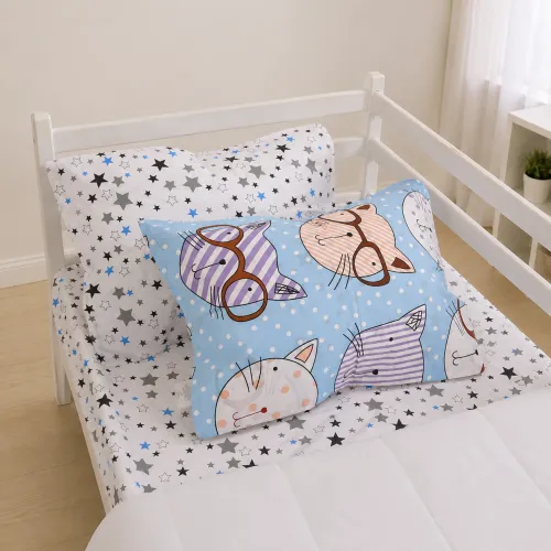 Комплект постельного белья Ranforce Elite JUNIOR 17-0785 Funny cats - 5