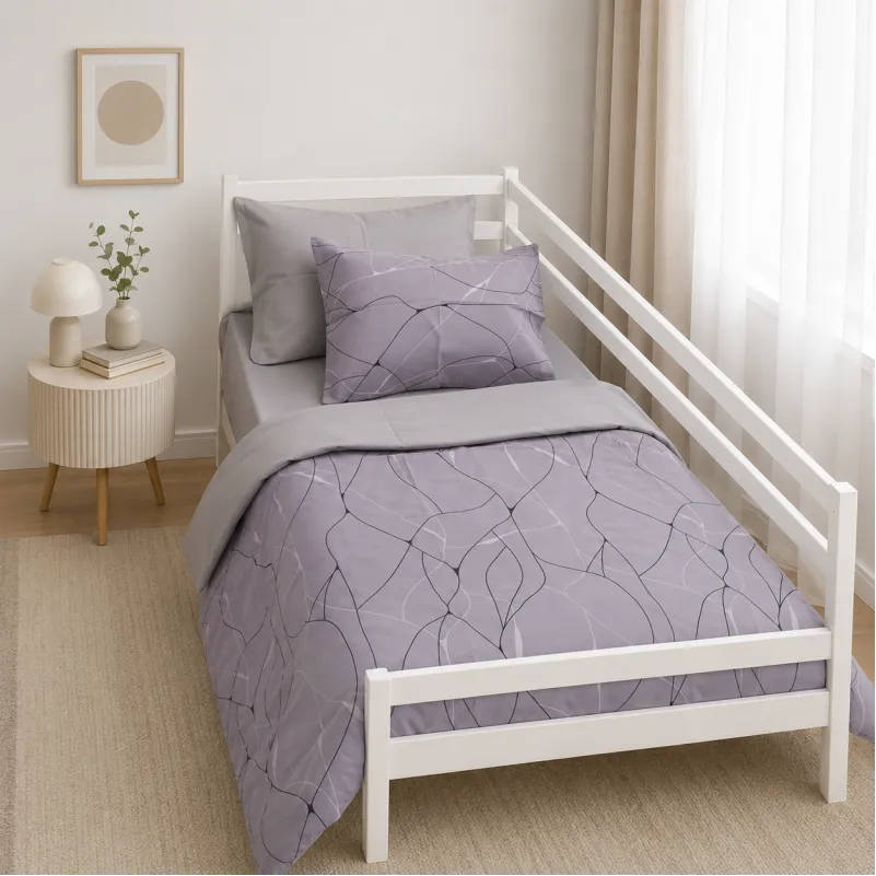 Комплект постільної білизни Бязь TEENAGER 17-0809 Accents gray