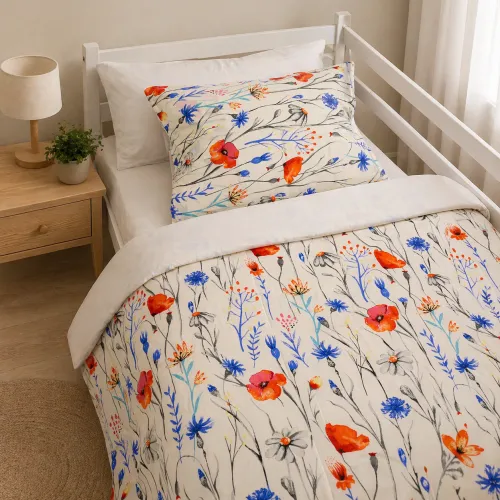 Комплект постельного белья Бязь JUNIOR 17-0814 Poppies