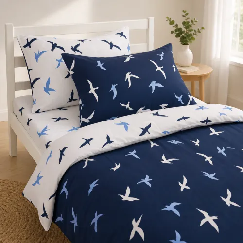 Комплект постельного белья Ranforce Elite JUNIOR 17-0825 Flying birds blue - 1
