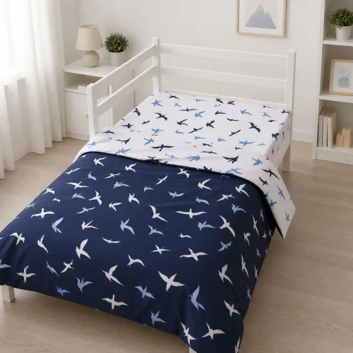 Комплект постельного белья Ranforce Elite JUNIOR 17-0825 Flying birds blue - 5
