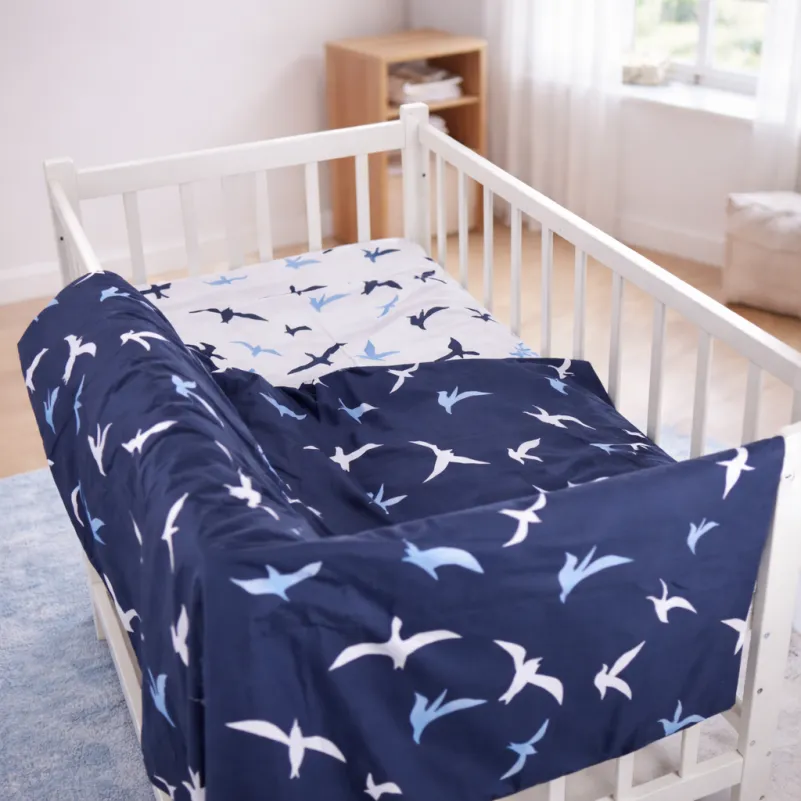 Комплект постельного белья Бязь BABY 17-0825 Flying birds blue Фото - 6