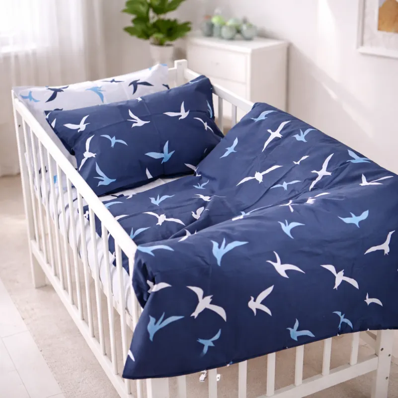Комплект постельного белья Ranforce Elite LITTLE KIDS 17-0825 Flying birds blue