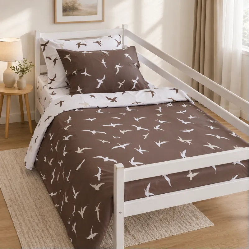 Комплект постельного белья Бязь TEENAGER 17-0826 Flying birds brown