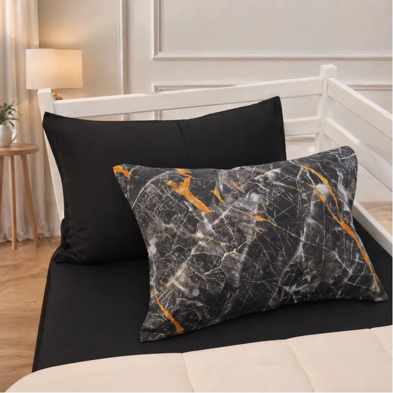 Комплект постельного белья Ranforce Elite TEENAGER 17-0833 Marble texture - 4