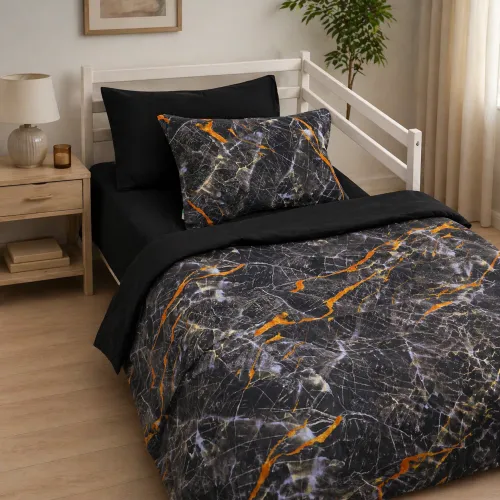 Комплект постельного белья Ranforce Elite TEENAGER 17-0833 Marble texture