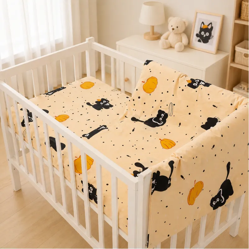 Комплект постельного белья Бязь LITTLE KIDS 17-0856 Pumpkitty - 6