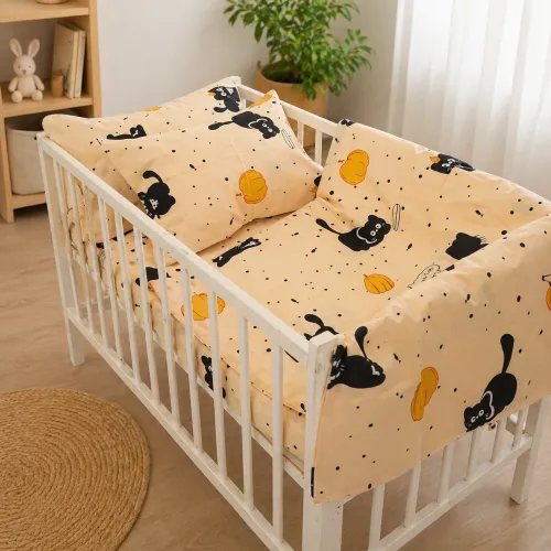 Комплект постільної білизни Бязь LITTLE KIDS 17-0856 Pumpkitty