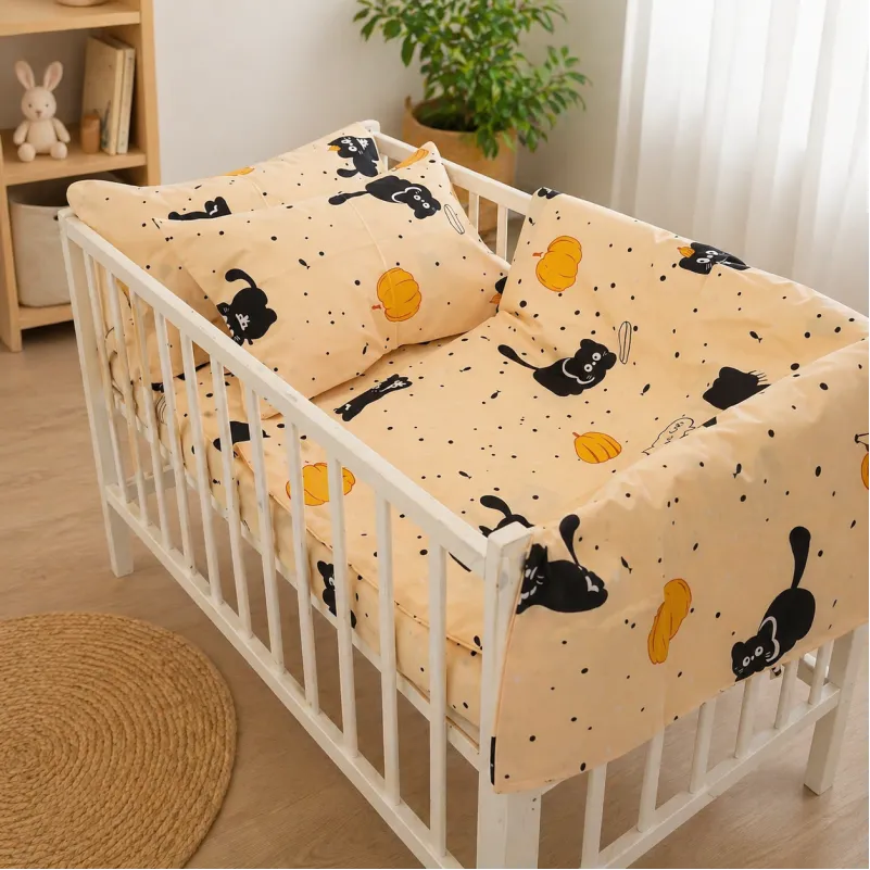 Комплект постельного белья Бязь LITTLE KIDS 17-0856 Pumpkitty
