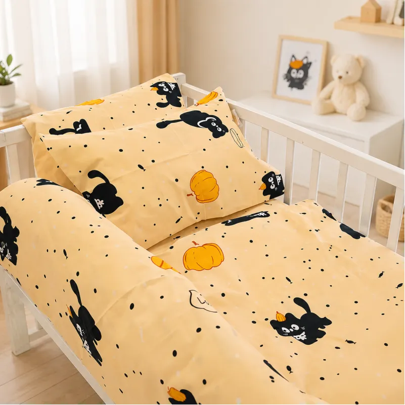 Комплект постельного белья Бязь LITTLE KIDS 17-0856 Pumpkitty - 5