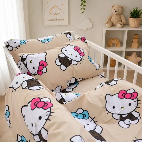 Комплект постельного белья Бязь BABY 17-0866 Hello Kitty Style - 1