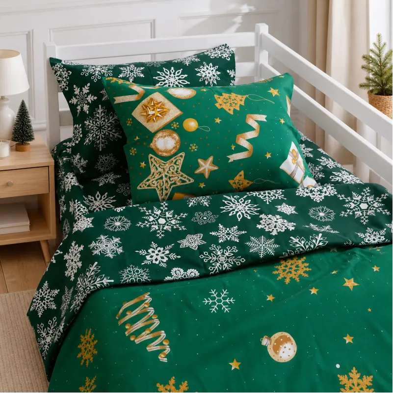 Комплект постільної білизни Бязь JUNIOR 17-0876 Emerald Magic