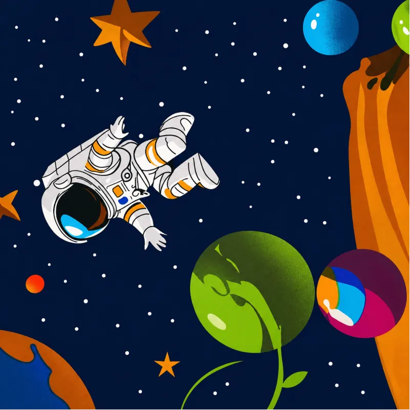 Комплект постельного белья Ranforce Elite LITTLE KIDS 17-0884 Astro World - 7