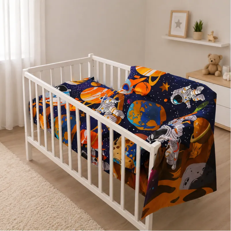 Комплект постельного белья Бязь LITTLE KIDS 17-0884 Astro World - 5