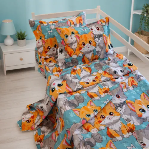 Комплект постельного белья Бязь BABY 17-0969 Dapper Cats