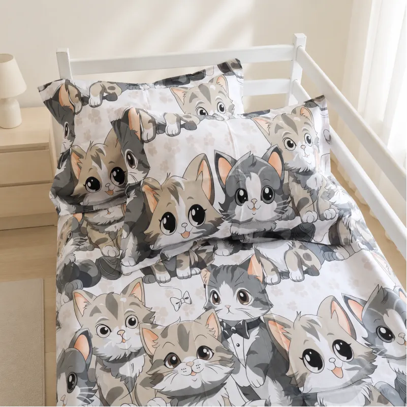 Простынь Бязь 17-0970 Cuddle Cats - 1